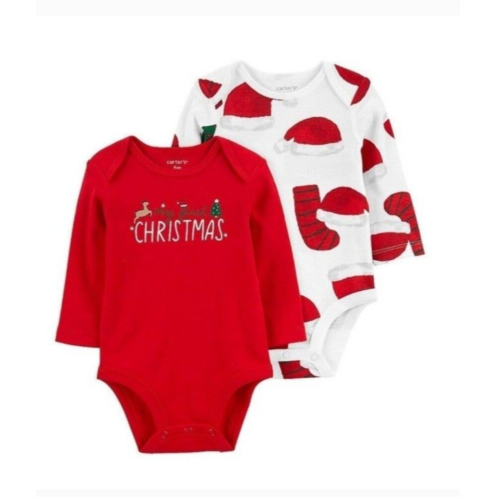 Carter's 2-Pack Christmas Bodysuits